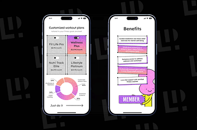 Fitness Subscription Mobile App Exclusive Access ✨ class booking exclusive access fitness tips gym membership app health club app member profile membership plans membership renewal mobile fitness registration mobileapp personal training progress tracking uidesigner uxapp workout access app