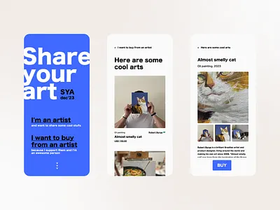 SYA desktop website app art art gallery artist design experience flat flat design gallery illustration interface online art galery prints ui user experience user interface ux website