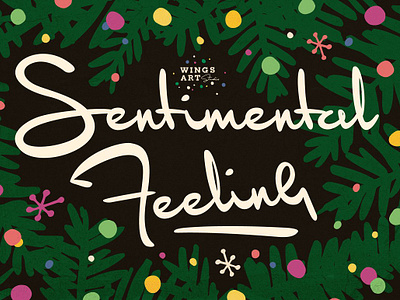 Sentimental Feeling - Christmas Font 1950s ballet baubles brush font christmas carols christmas font fairy tale font festive font handwritten font jingle bells new year font nostalgic font retro font xmas font