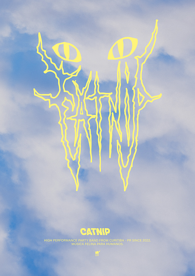CATNIP - Band Poster band branding graphic design poster rock typography visual identity