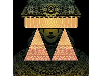Oracle adobe allseeing brush colour digitalart eye glow illustration light linework magic muti oracle photoshop prophecy tear wacom wacomart woman