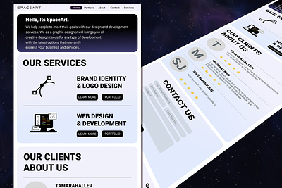 SPACEART Design and Web Dev agency. adobe xd agency website branding business website figma graphic design portfolio website startup website ui ui ux user interface ux web ui webdesign websitedesign