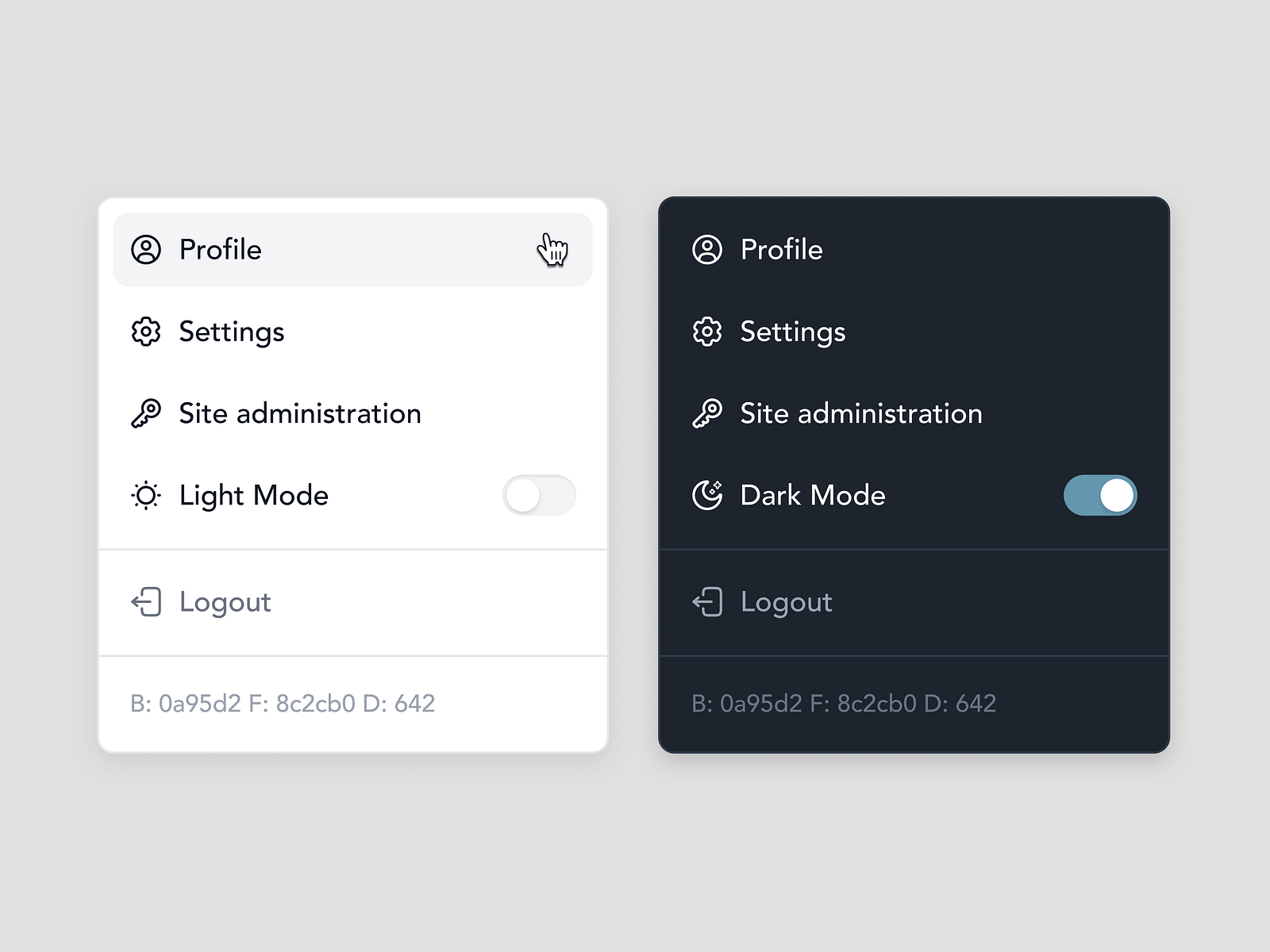 Dropdown Menu - Light Dark By Luke Dalton On Dribbble