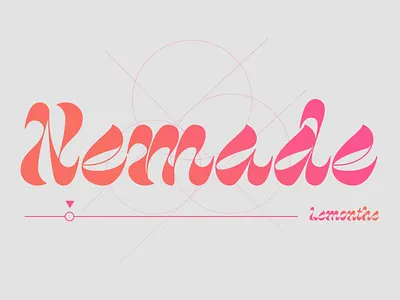 Nemade Font branding calligraphy design font handlettering illustration logo typeface typography