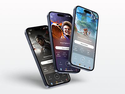 PlayStation App® Concept #1 app blur console esports games gamification gaming ios microsoft mobile nintendo playstation product design spiderman trophies tv ui xbox
