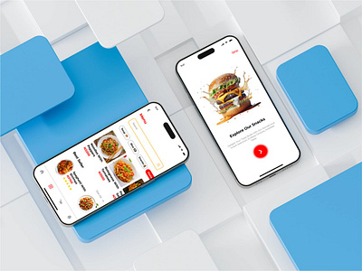 A Food Ordering and Delivery App app app ui branding delivery app design food food app graphic design illustration logo mobile app ui mobile design ordering app product design typography ui uiux uiux design uiux designer ux