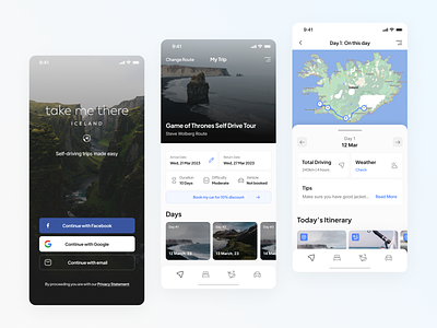 Take me there, Iceland iceland journey mobile app design planning app tours travel travelling app trip uiux design