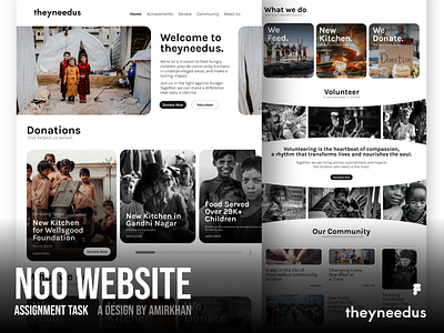 NGO Website Design Concept clean ui design figma home page minimal ngo simple ui ui ux web web design web page website