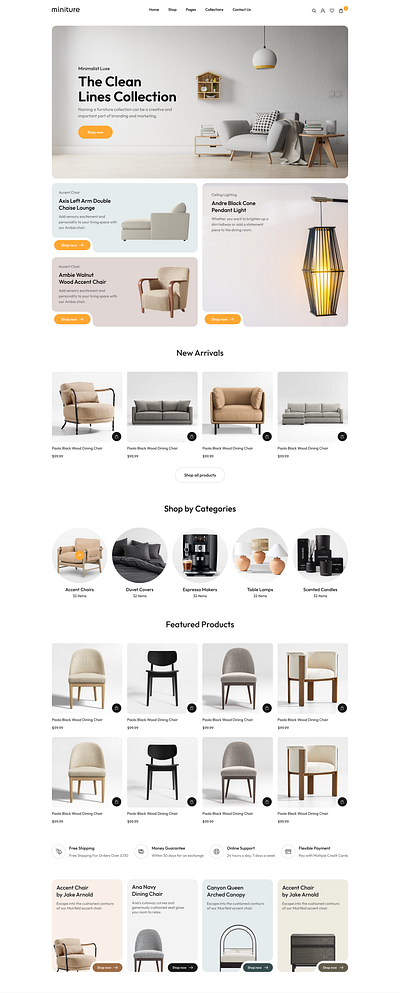 Miniture WooCommerce Theme ecommerce furniture minimal minimalist woocommerce