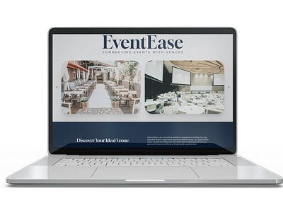 EventEase | Web Design adobe photoshop design event figma landing page uxui venues web design