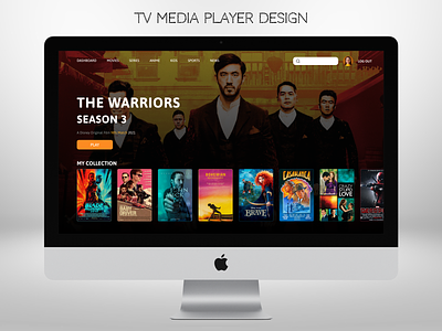 Smart TV Media Player Design smarttv tv tv ui ui ui design