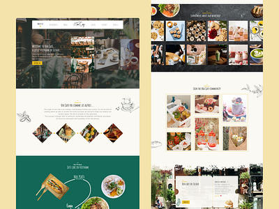 Hoa Cafe - Landing Page Coffee Shop coffee shop landing page uiux web design
