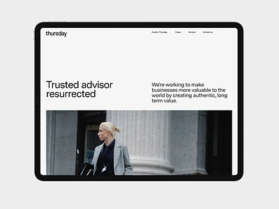 Thursday – website & identity branding clean design interface minimal scandinavian ui