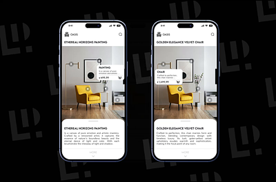 Selling furniture Micro Animation Mobile App Store ✨ add to cart button android branding cross platform decor app furniture shopping furniture store ios micro animated micro animations mobile app motion furniture store product features shopping delight ui user engagement uxui