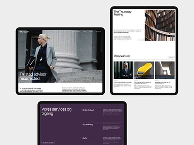 Thursday – website & identity branding clean design interface scandinavian ui