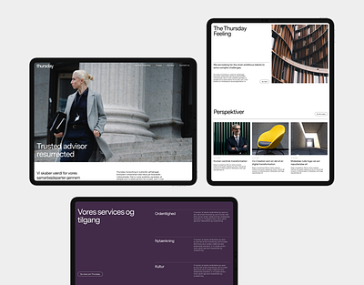 Thursday – website & identity branding clean design interface scandinavian ui