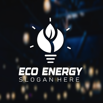 This is a logo ECO ENERGY. branding graphic design logo motion graphics