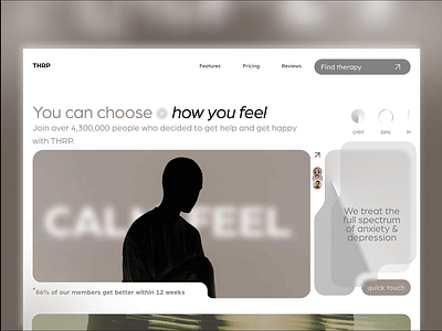 SELF CARE HERO SECTION app application branding design graphic design health app hero hero block hero section home landing page main page maine page mental health minimalism motion graphics self care ui web design web page