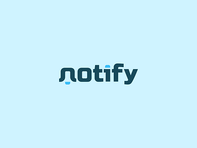 Notify branding design graphic design logo typography vector