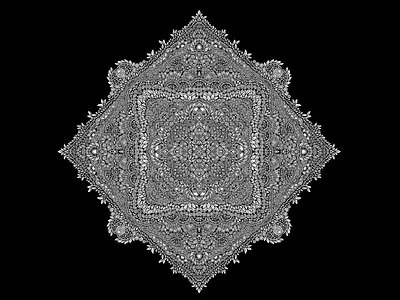 Mandata transforming animation animation art artwork black white graphic design illustration mandala ui
