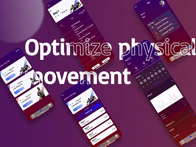 Exercise app Ui design. app design figma graphic design ui ui design uiux web design