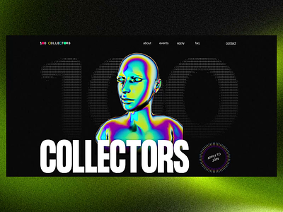 100 COLLECTORS | WEBSITE REDESIGN animation design ui ux web