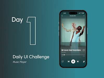 Daily UI Challenge 1 app graphic design music player ui