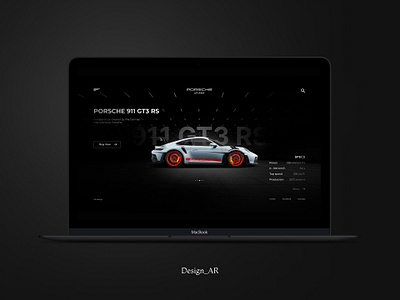 Concept for Porsche figma graphic design ui web design