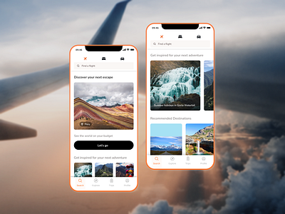 Travel app mobile app ui design ux