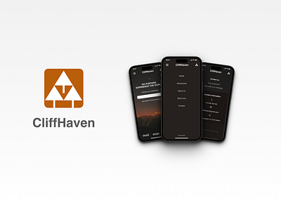 project 04 - CliffHaven animation app art basics branding company design figma icon illustration logo minimal navigation principles typography ui ux vector web website