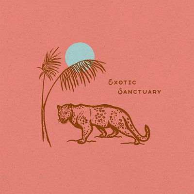 Exotic Sanctuary branding design graphic design illustration logo typography