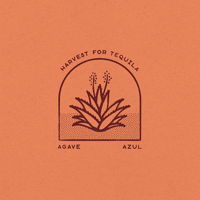 Agave Azul Fruit Stamp branding design graphic design illustration logo typography