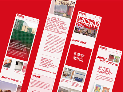 Metropolis | News website redesign animation design ui ux web