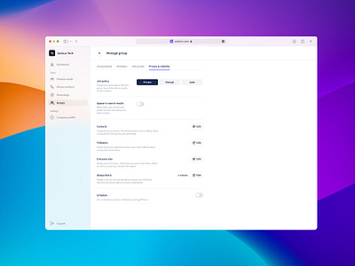 admin panel, edit persona screen admin adminpanel clean dashboard minimal saas ui ux web