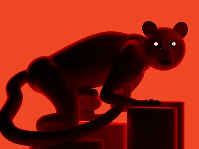 Wild cat 3d 3d illustration cat character illustration modelling red redshift rendering