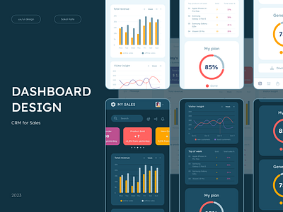 Dashboard design for sales dashboard ui webdesign