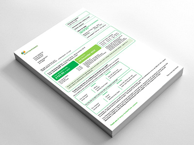 Modern Bill/Invoice Design 3d adobe illustrator adobe photoshop animation bill design branding branding design brochure design business card design graphic design illustration invoice design layout design logo motion graphics print design stationary design ui