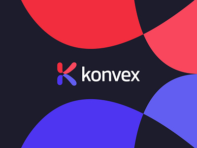 Konvex - Logo Branding brand identity branding creative modern logo digital agency flat logo freelance logo design k lettering logo design logo designer logotype minimal startup business vector