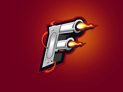 FLIP branding design engine f f logo fire flames gaming illustration logo mascot mascot logo