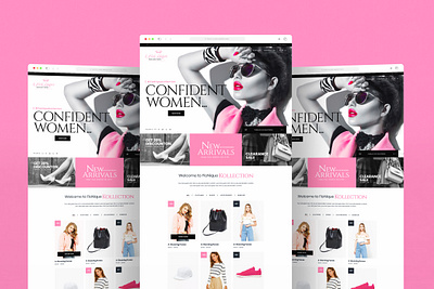 Flonique Kollection - UI Design e commerce website fashion website ui design website design