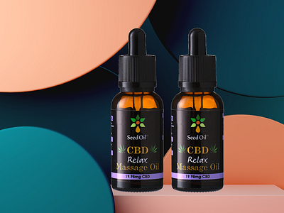 CBD Label Design product packaging box design