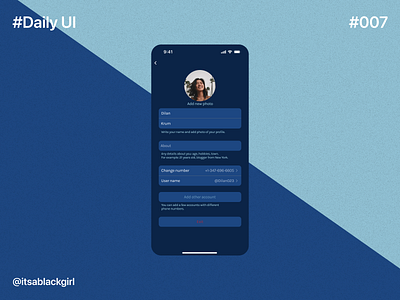 DailyUi 007 | Settings app graphic design ui ux