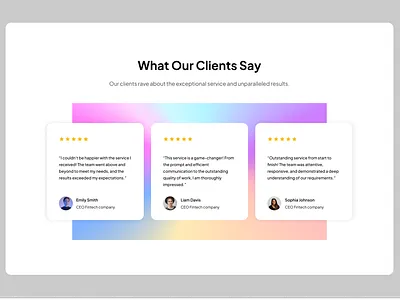 DailyUI 039 - Testimonial 100daysofui clients opinion dailyui dailyui challenge design feedback figma testimonial ui
