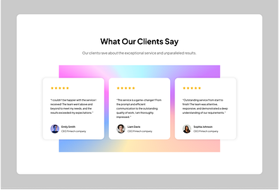 DailyUI 039 - Testimonial 100daysofui clients opinion dailyui dailyui challenge design feedback figma testimonial ui