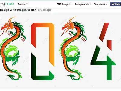 2024 Design With Dragon 2024 design happy new year