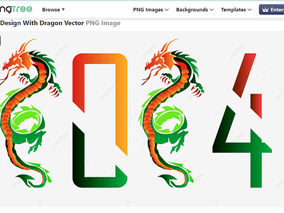 2024 Design With Dragon 2024 design happy new year