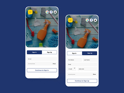 Sign In & Sign Up UI Design app design app screens visual design app ui showcase design dribbbleshot e commerce app ui flutter form home page ui ios ui login screen registration page ui sign in sign ui sign up textfield ui ui ui design uiuxdesign userinterface visual design