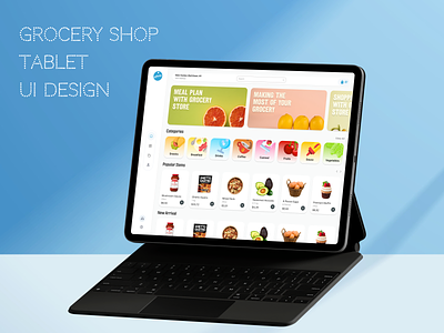 Tablet Grocery UI Concept grocery tablet ui ui