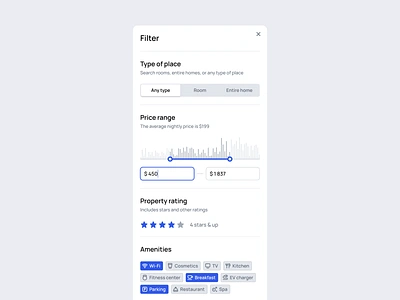 Property booking filter booking design details figma filter icon set icons rating segmented control slider tag text input ui user interface