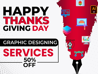 Thanksgiving Day Graphic Design Service apparel branding day design discount energy graphic design illustration logo merch thanksgiving ui vector